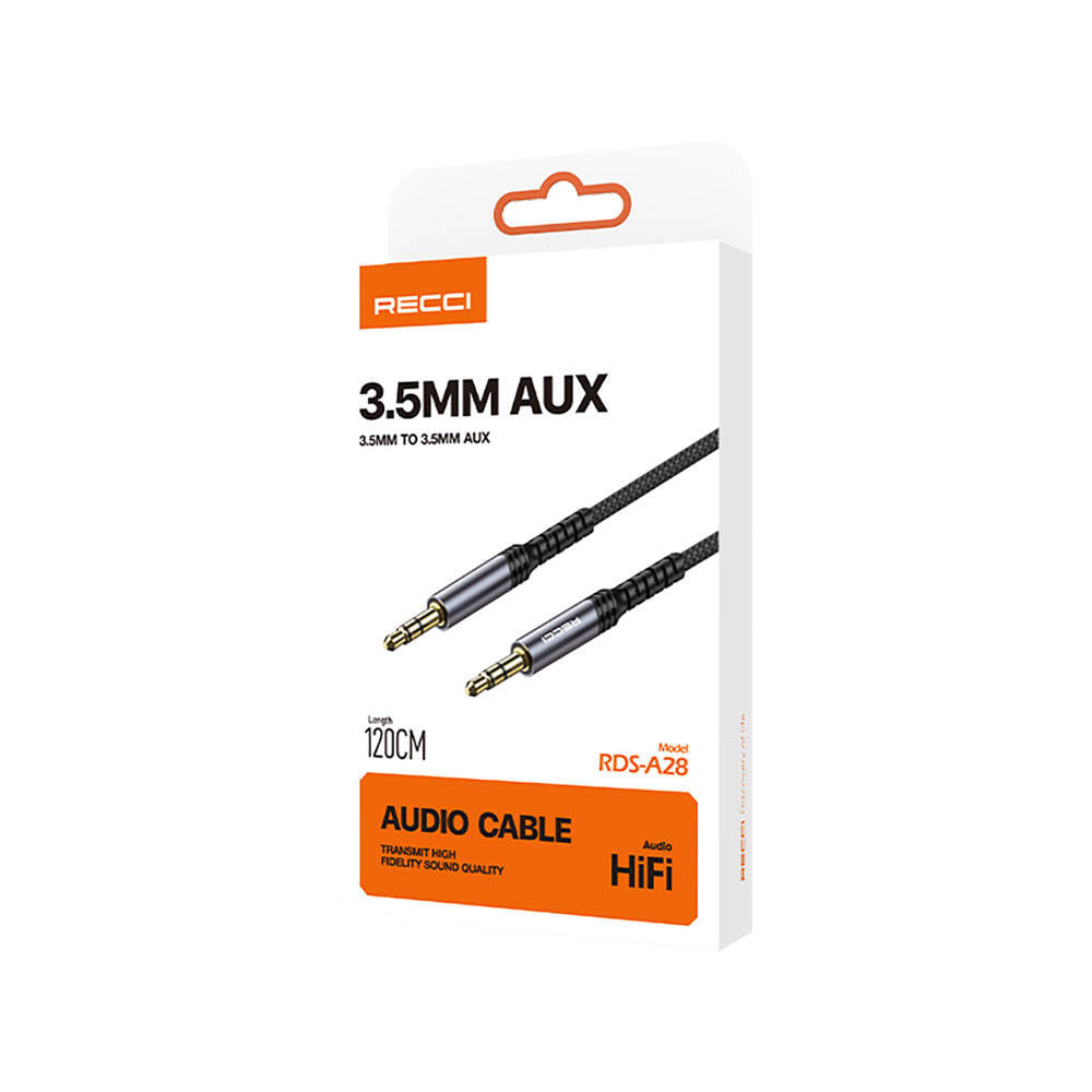 Recci RDS-A28 3.5mm to 3.5mm AUX Audio Kablo - 7 Recci RDS-A28 3.5mm to 3.5mm AUX Audio Kablo - 7